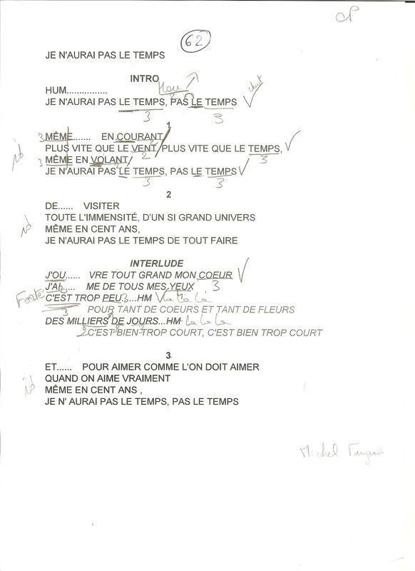 Je n'aurai pas le temps n°62